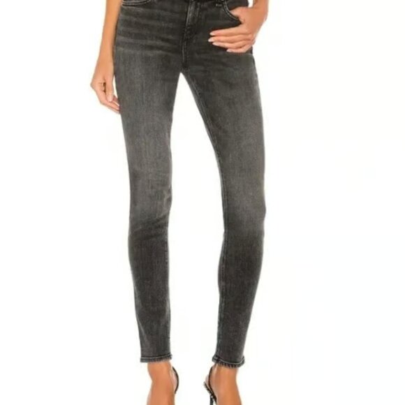 rag & bone Denim - Rag & Bone Cate Mid Rise Skinny Jeans in Black Opal Size 29
